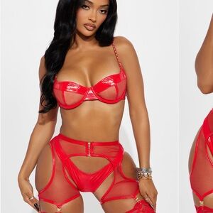 NWT Red Women's Intimate Set